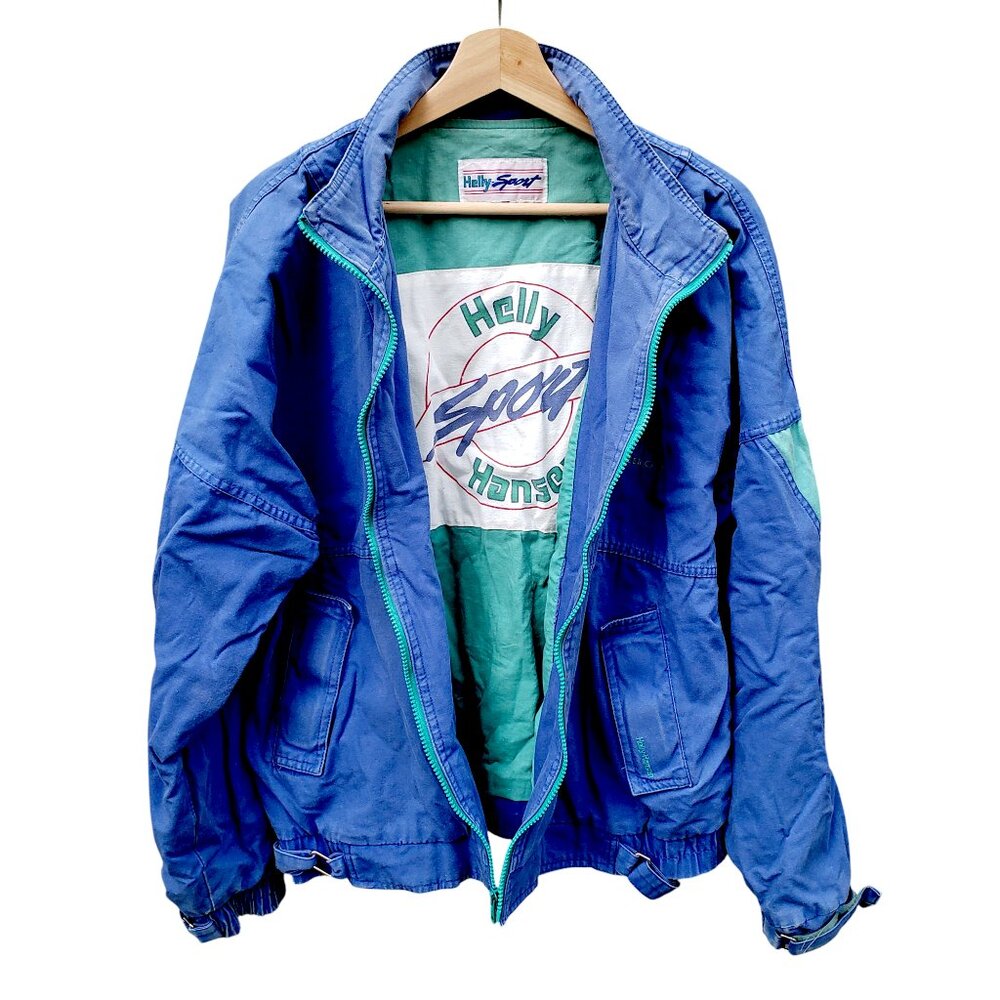 Vintage Helly Hanson Sport blue cotton jacket - size L